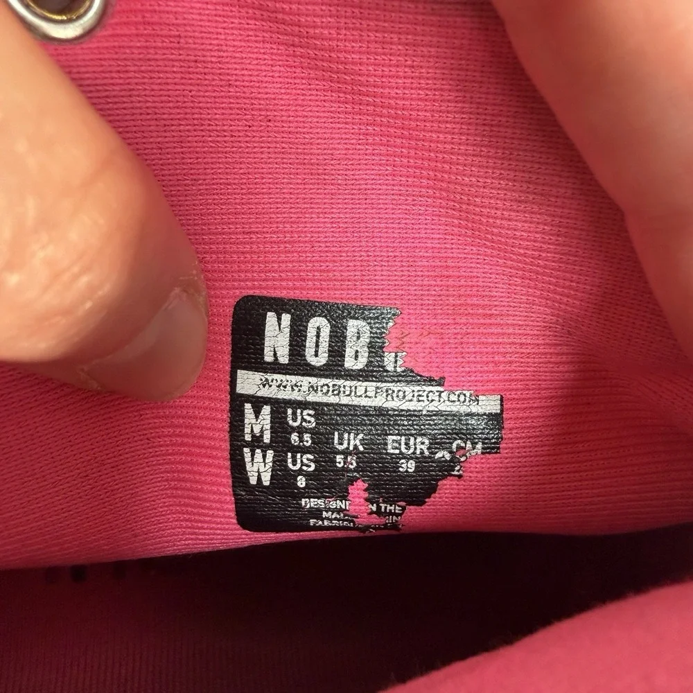 NOBULL No‎ Bull Women 8 High Top Sneaker Trainer Pink SuperFabric Training Shoes - Picture 10 of 13